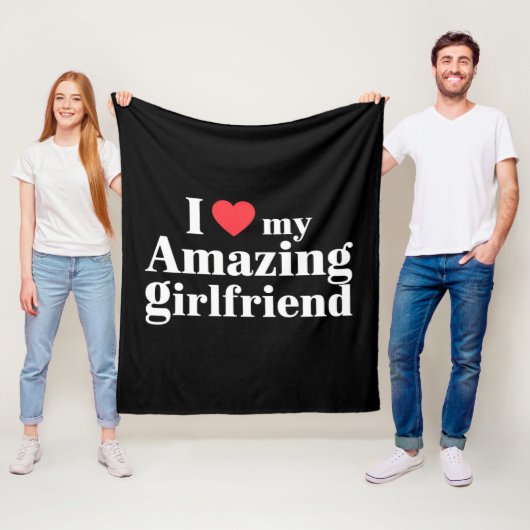 Couverture Polaire J'Aime Ma Fille Extraordinaire J'Aime Mon Hot Gf (En situation)