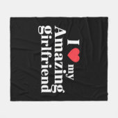 Couverture Polaire J'Aime Ma Fille Extraordinaire J'Aime Mon Hot Gf (Devant (Horizontal))