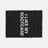 Couverture Polaire J'Aime Ma valise Sootcase Funny Trump Nouveauté Y2 (Devant (Horizontal))