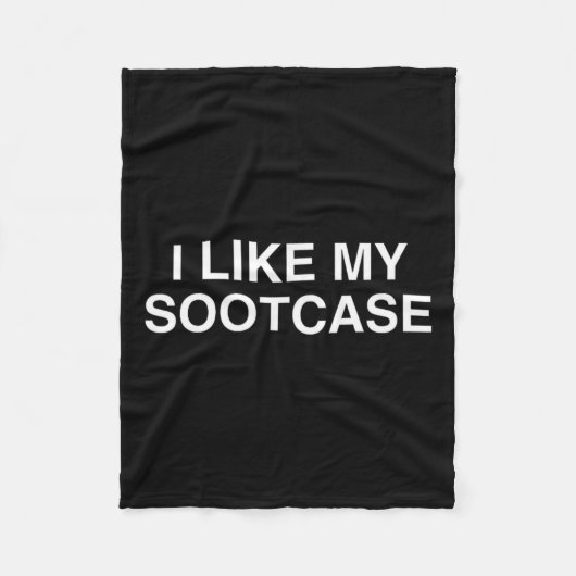 Couverture Polaire J'Aime Ma valise Sootcase Funny Trump Nouveauté Y2 (Devant)