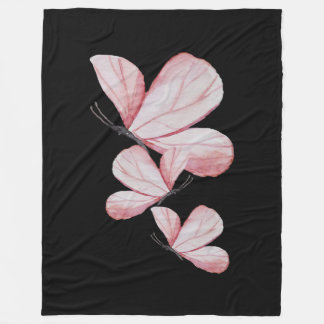 Couverture Polaire J'Aime Mes Cadeaux Papillon