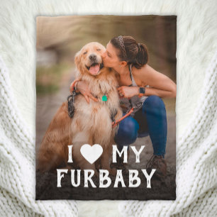 Couverture Polaire J'Aime Mon Feu De Chien De Mobilité De Chien Blank