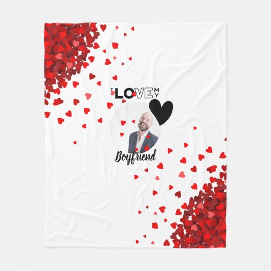 Couverture Polaire J'aime mon mari garçon ami papa grand-père frère (Devant)