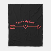 Couverture Polaire J'aime mon père (Devant)