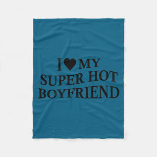 Couverture Polaire J'aime mon petit ami super chaud drôle petite amie