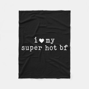 Couverture Polaire J'aime mon petit ami super sexy Funny Girlfriend