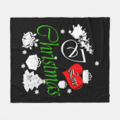 Couverture Polaire J'aime Noël (Devant (Horizontal))