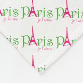 Couverture Polaire J'aime Paris (Coin)