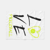 Couverture Polaire J'aime pickleball drôle pickle ball (Devant (Horizontal))