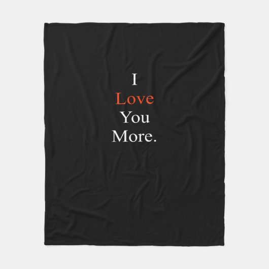 Couverture Polaire J'aime plus design minimaliste (Devant)