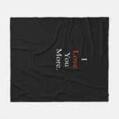 Couverture Polaire J'aime plus design minimaliste (Devant (Horizontal))