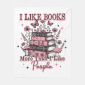 Couverture Polaire J'Aime Plus Les Livres Que... (Devant)