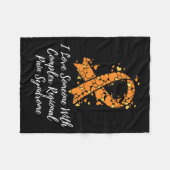 Couverture Polaire J'Aime Quelqu'Un Avec Une Sensibilisation Crps (Devant (Horizontal))