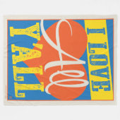 Couverture Polaire J'aime tout le monde (Devant (Horizontal))