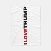 Couverture Polaire J'aime Trump (Devant)