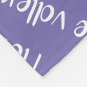 Couverture Polaire J'aime volleyball typographie lilas N'importe quel (Coin)