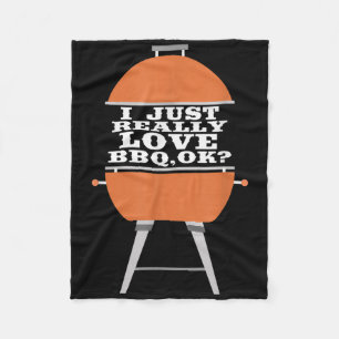 Couverture Polaire J'Aime Vraiment Le Barbecue Barbecue Grill Meat Ma