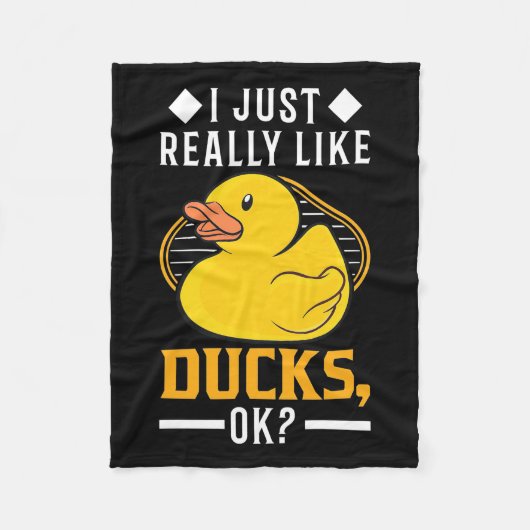 Couverture Polaire J'Aime Vraiment Les Canards (Devant)