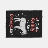 Couverture Polaire J'Aime Vraiment Les Dons (Devant (Horizontal))