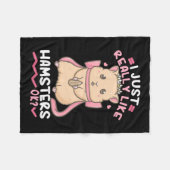 Couverture Polaire J'Aime Vraiment Les Hamsters (Devant (Horizontal))