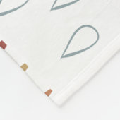 Couverture Polaire Jalon arc-en-ciel de Boho neutre (Coin)