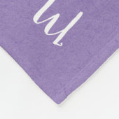 Couverture Polaire Jalon Daisy Aquarelle Purple Photo Keepsaké (Coin)