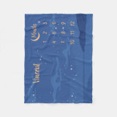 Couverture Polaire Jalon de bébé personnalisé (Devant)