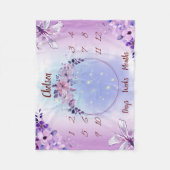 Couverture Polaire Jalon de bébé personnalisé (Devant)