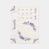 Couverture Polaire Jalon de bébé personnalisé (Devant)