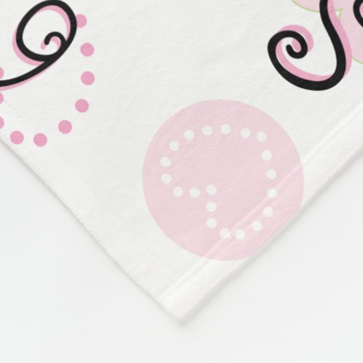 Couverture Polaire Jalon de croissance du bébé Sucre et épices (Coin)