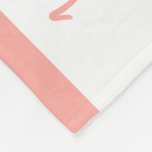 Couverture Polaire Jalon jumeau bébé fille pêche graphique de croissa (Coin)