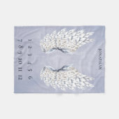 Couverture Polaire Jalon mensuel de l'aile bleue des bébés (Devant (Horizontal))