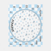 Couverture Polaire Jalons et escargots Baby (Devant)