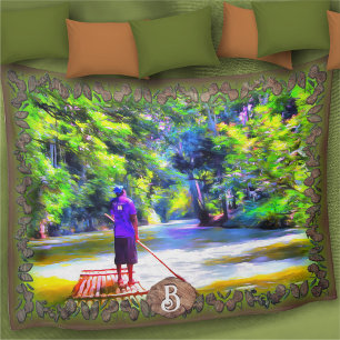 Couverture Polaire Jamaïcain River Raft Ride J001