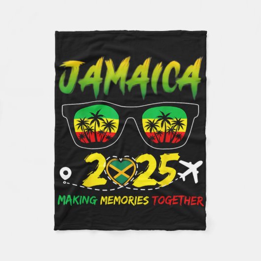 Couverture Polaire Jamaïque Réunion familiale 2025 Faire des souvenir (Devant)