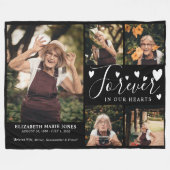 Couverture Polaire JAMAIS DANS NOS COEURS Photo Memorial (Devant (Horizontal))