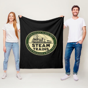 Couverture Polaire Jamais trop vieux pour jouer avec Steam Trains