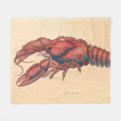 Couverture Polaire James Sowerby Homard serbé (Devant (Horizontal))