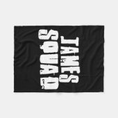 Couverture Polaire James Squad Name Funny James  (Devant (Horizontal))