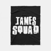Couverture Polaire James Squad Name Funny James  (Devant)