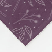 Couverture Polaire Jane Austen Emma Purple Floral Love Citation (Coin)