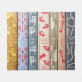 Couverture Polaire Jane Austen's Books Fleece Blanket (Devant (Horizontal))