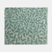 Couverture Polaire Jane Austen's Home Leaf Wallpaper (Devant (Horizontal))