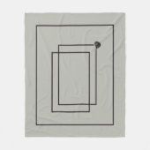 Couverture Polaire Japandi mer vie côtière beige neutre monochrome (Devant)