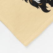 Couverture Polaire Japanese crane bird and blooming sakura (Coin)