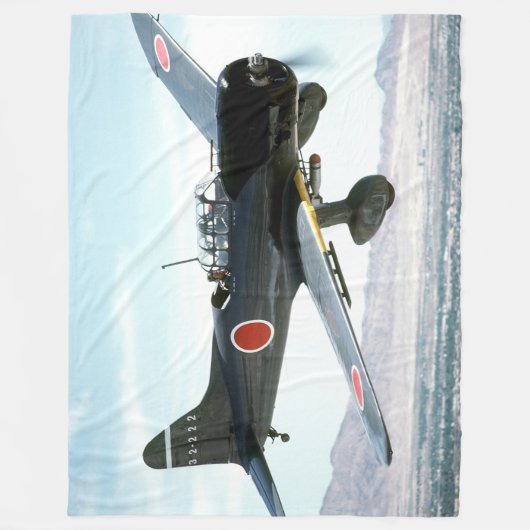 COUVERTURE POLAIRE JAPENESWE ZERO FIGHTER AVION (Devant)