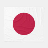 Couverture Polaire Japon - Drapeau japonais - Hinomaru (Devant (Horizontal))