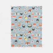 Couverture Polaire Japonais Sushi Nigiri Maki Motif (Devant)