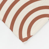 Couverture Polaire Japonaise Seigaiha Vave Rust Terracotta (Coin)