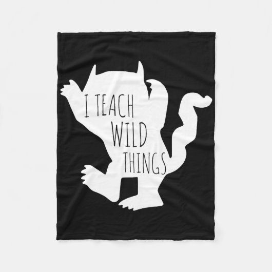 Couverture Polaire J'Apprends Des Choses Sauvages Monster Fun Cadeaux (Devant)